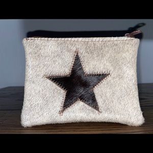 Cowhide coin purse